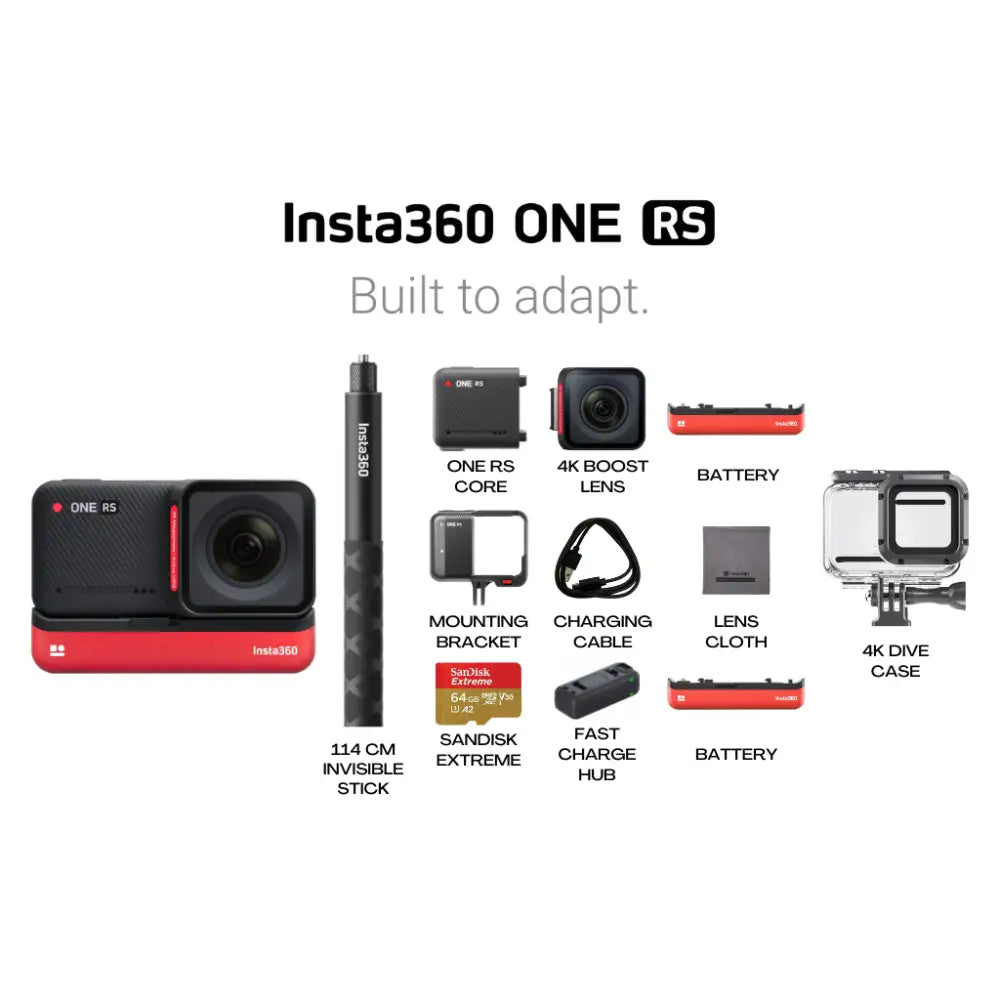 Insta360 One Rs 4K Edition Dive Kit