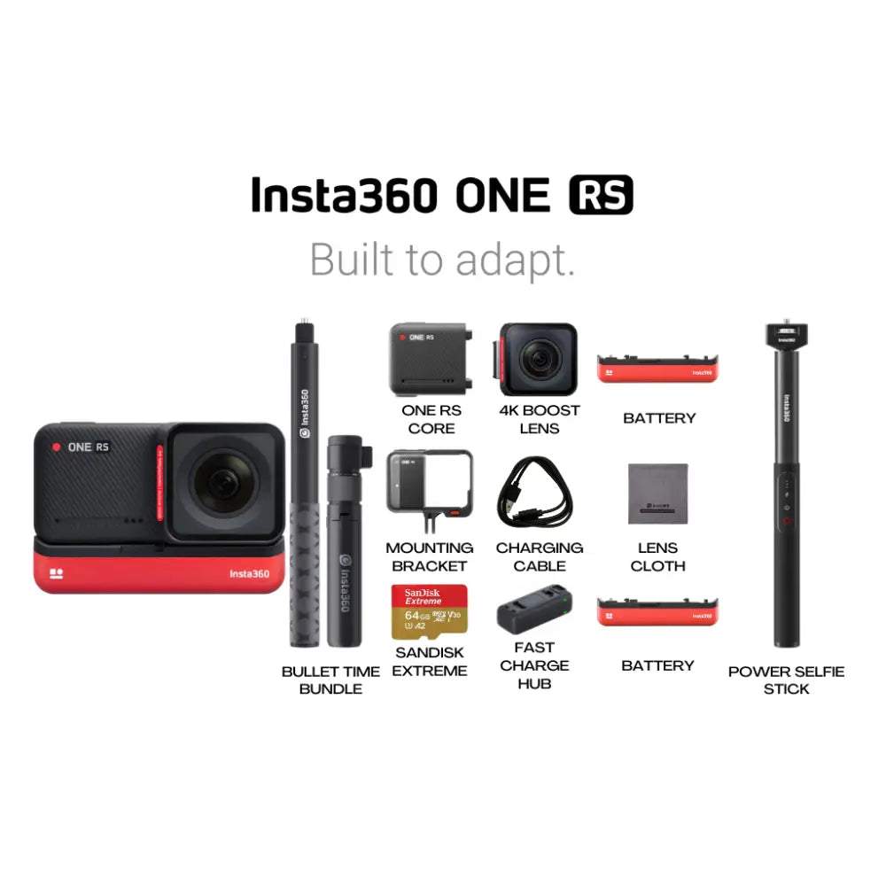 Insta360 One Rs 4K Edition Power Kit