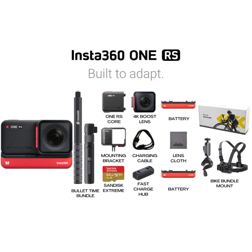 Insta360 One Rs 4K Edition Ultimate Bike