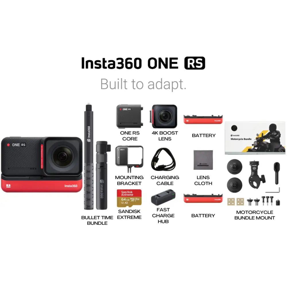 Insta360 One Rs 4K Edition Ultimate Motorcycle