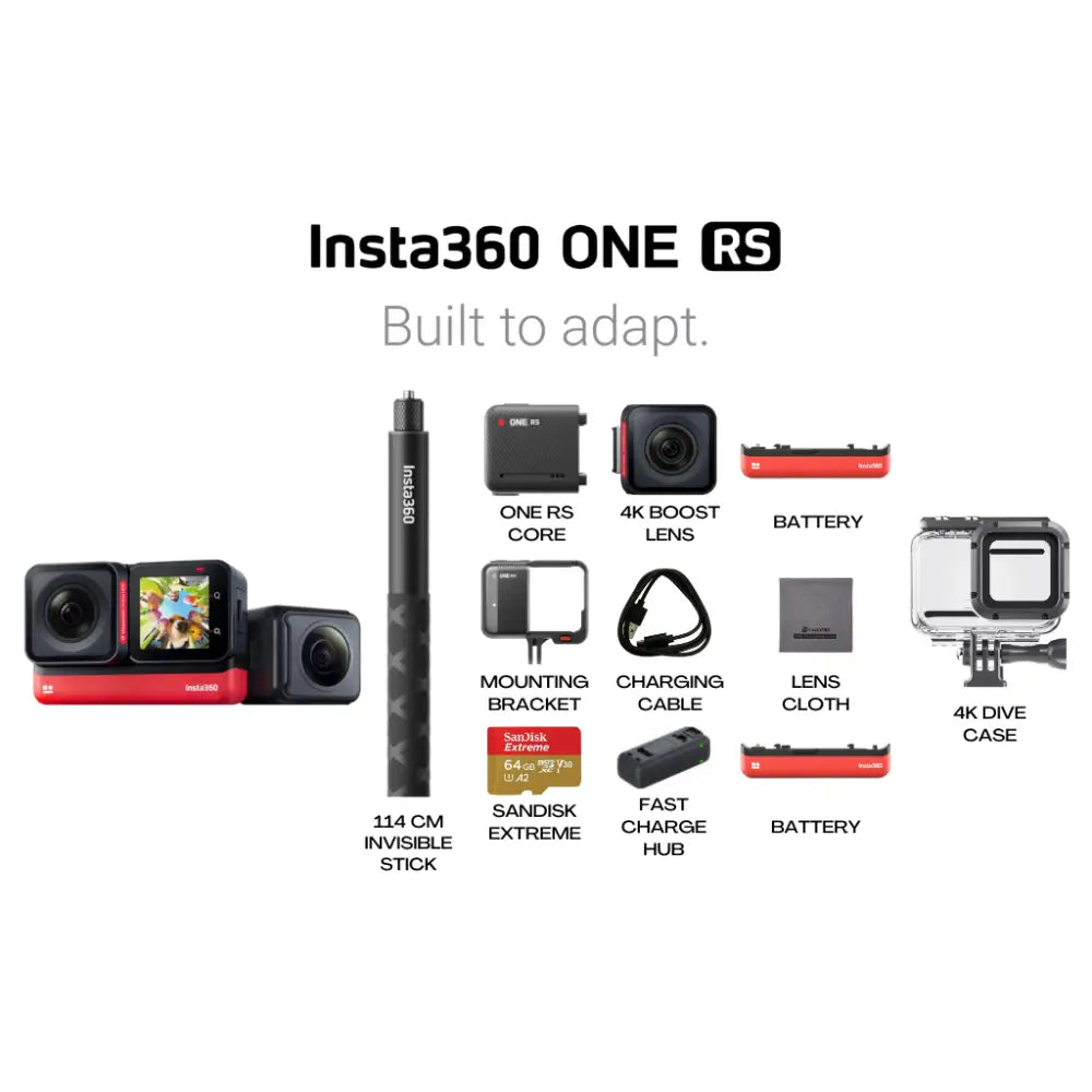 Insta360 One Rs Twin Edition Dive Kit