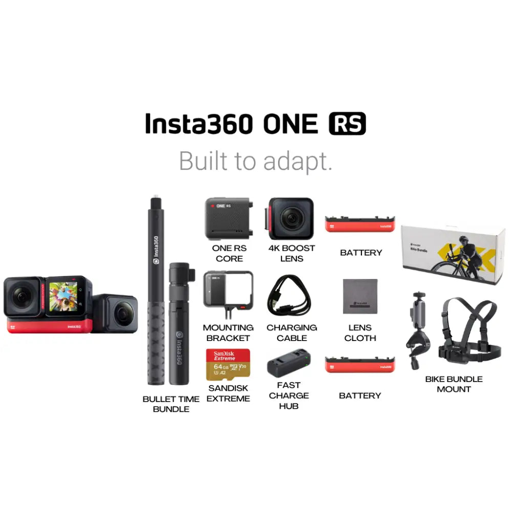 Insta360 One Rs Twin Edition Ultimate Bike