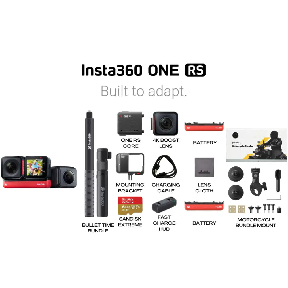Insta360 One Rs Twin Edition Ultimate Motorcycle